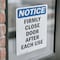 Signmission Firmly Close Door After Each Use, 7 in W x Rectangle, Vinyl Decal OS-2PACK-NS-D-710-V-12723 - alternate 2